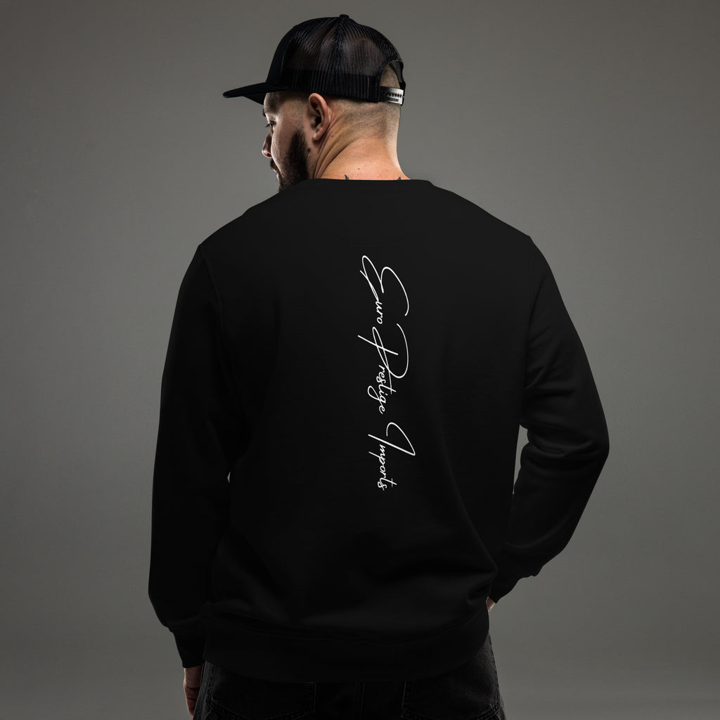 EPIC blackOUT Embroidered organic sweatshirt.