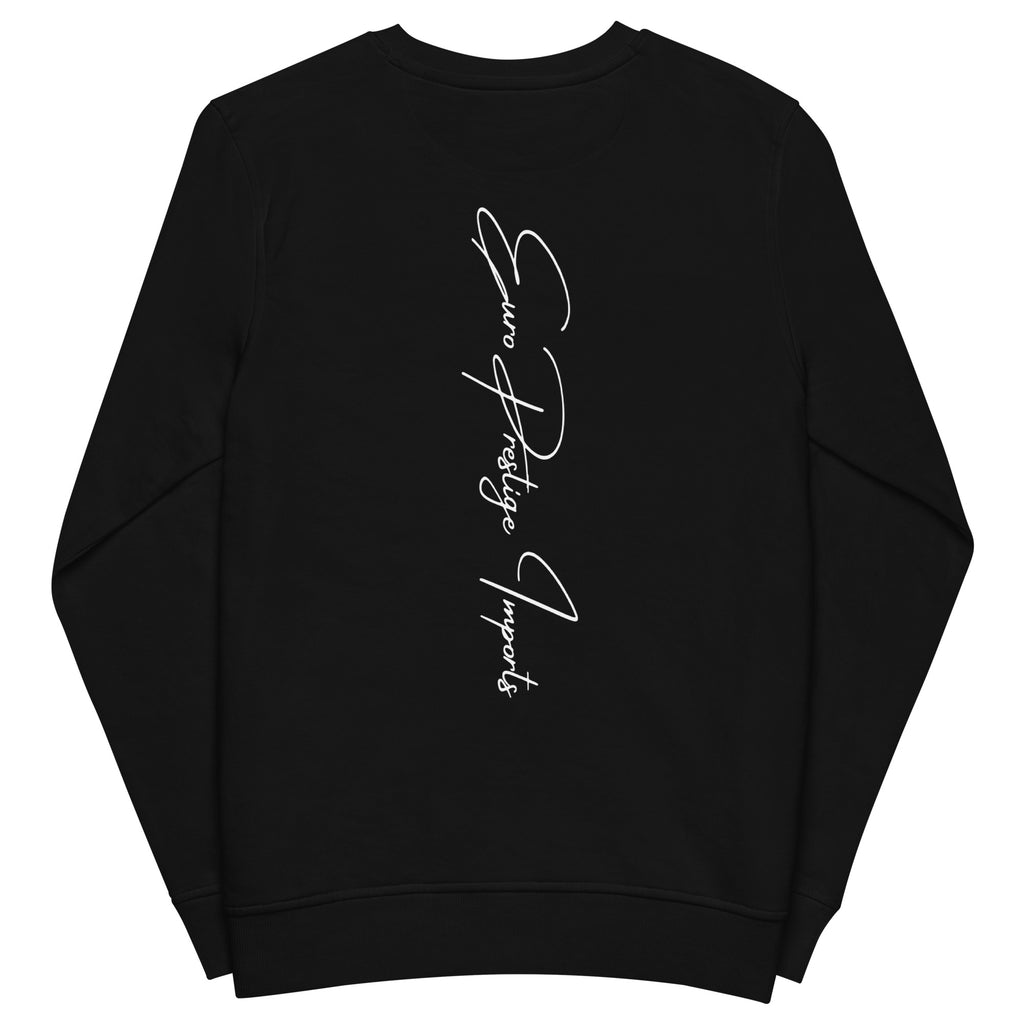 EPIC blackOUT Embroidered organic sweatshirt.