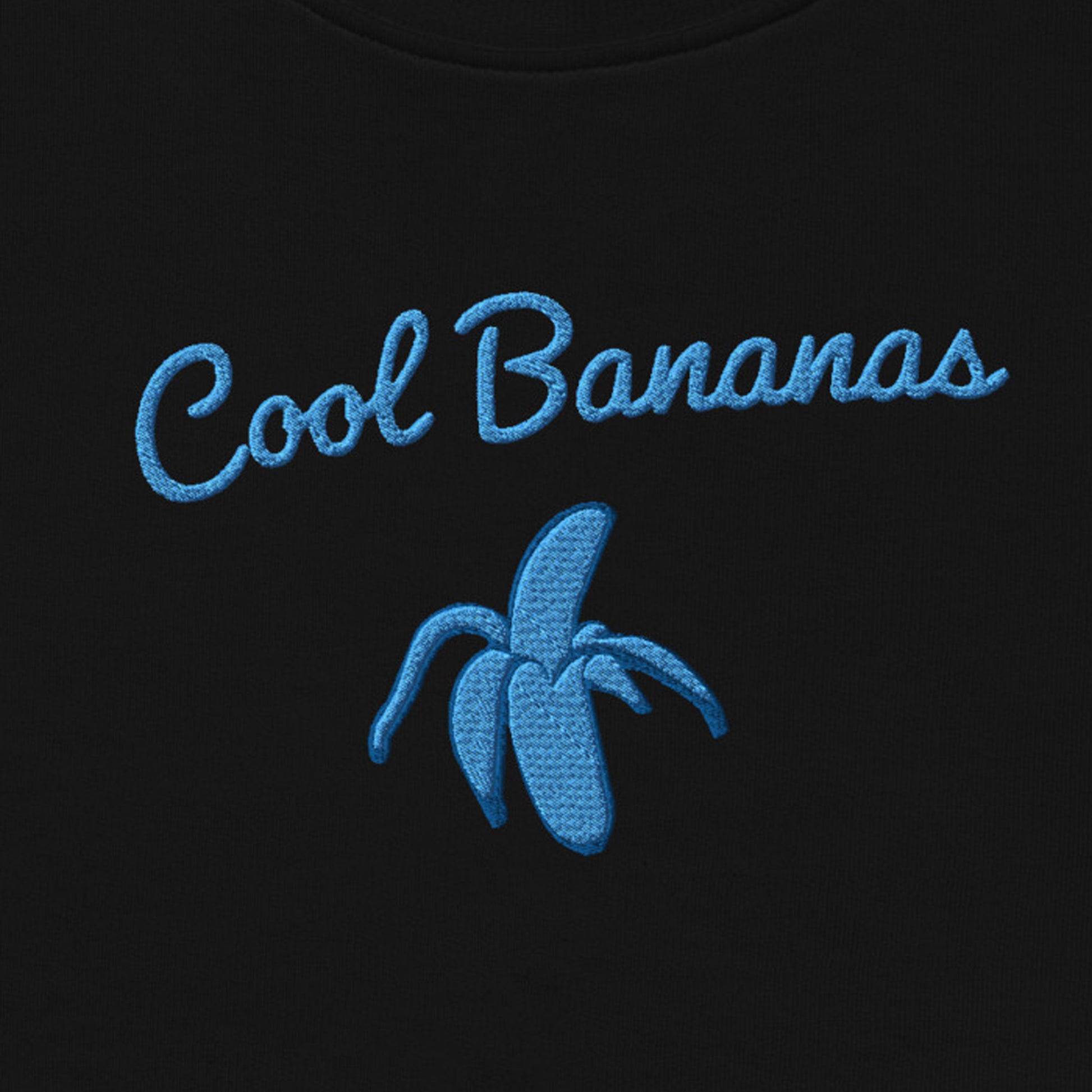 Cool Bananas - embroidered organic sweatshirt.